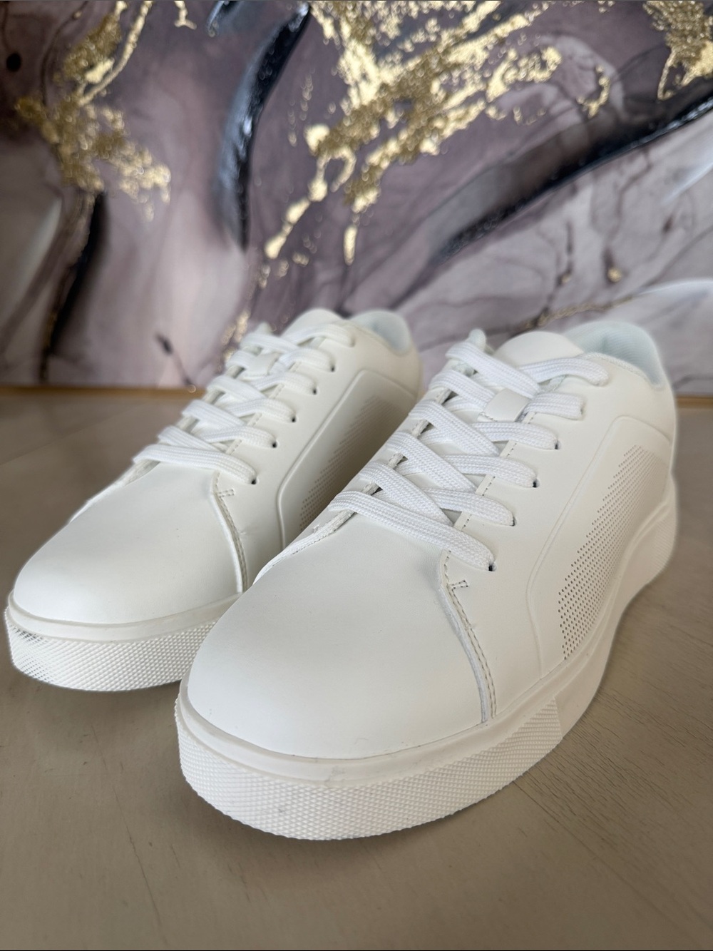 New York & Company White Men's Low-Top Sneakers